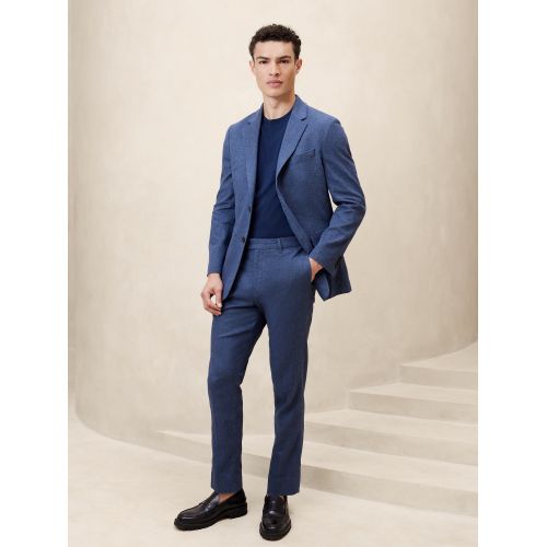 바나나리퍼블릭 Tailored-Fit Linen-Blend Suit Jacket