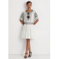 Embroidered Cotton Voile Dress