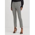 Womens Houndstooth Twill Cropped Pants