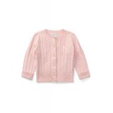 Baby Girls Cable Knit Cotton Cardigan