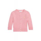 Baby Girl Mini-Cable Cotton Cardigan