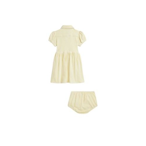 폴로 랄프로렌 Baby Girl Striped Knit Oxford Shirtdress and Bloomer