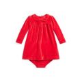 Baby Girls Velour A-Line Dress & Bloomer