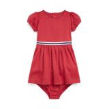 Baby Girls Fit and Flare Ponte Dress & Bloomer Set