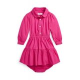 Baby Girls Tiered Cotton Shirtdress and Bloomer