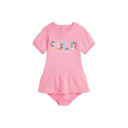 폴로 랄프로렌 Baby Girls Mixed-Logo Terry Dress & Bloomer