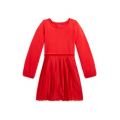 Toddler Girls Pleated Jersey Dress