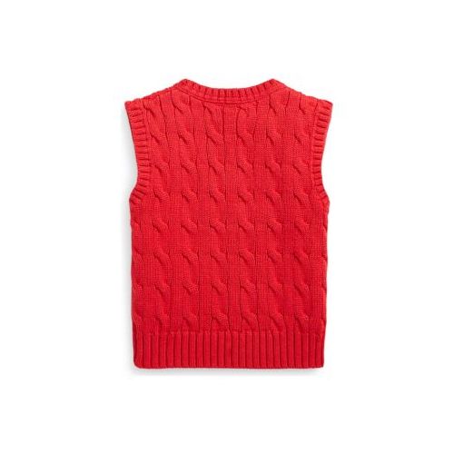 폴로 랄프로렌 Baby Boys Cable-Knit Cotton Sweater Vest