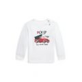 Baby Boys Polo Bear Logo Cotton Long Sleeve T-Shirt