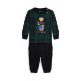 Baby Boys Polo Bear Jersey T-Shirt and Fleece Pants Set