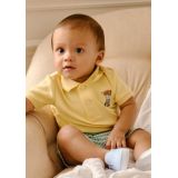 Baby Boys Polo Bear Cotton Polo Shirt & Short Set