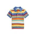 Baby Boys Striped Cotton Mesh Polo Shirt