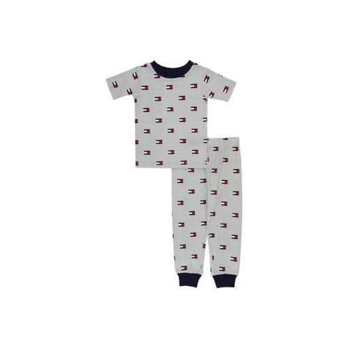 타미힐피거 Toddler Boys Grid Flag Pajama Set