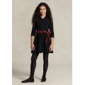 Girls 7-16 Plaid-Sash Knit Oxford Dress