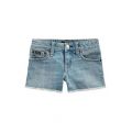 Girls 4-6x Frayed Cotton Denim Shorts