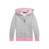 Girls 2-6x Floral French Terry Full Zip Hoodie