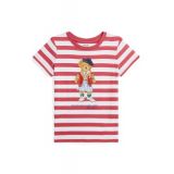 Girls 2-6x Striped Polo Bear Cotton Jersey T-Shirt