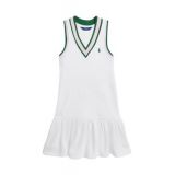 Girls 2-6x Cricket Stripe Cotton Terry Dress