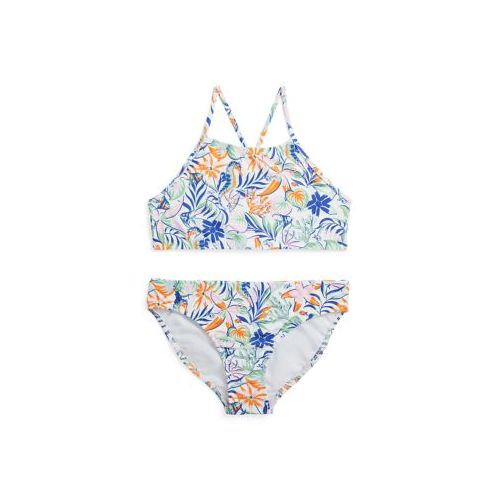 폴로 랄프로렌 Girls 7-16 Tropical-Print Two-Piece Swimsuit