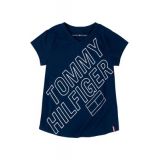 Girls 7-16 Short Sleeve Foil Logo Graphic T-Shirt