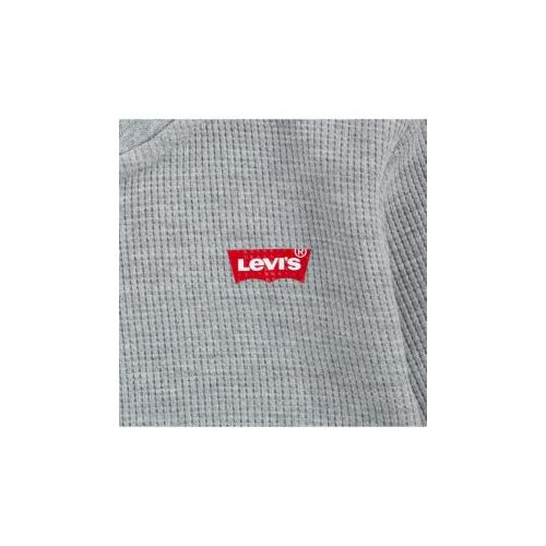 리바이스 Boys 4-7 Long Sleeve Thermal Henley Knit Top