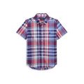 Boys 2-7 Geometric Poplin Short Sleeve Shirt