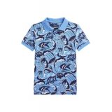 Boys 2-7 Reef Print Cotton Mesh Polo Shirt