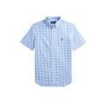Boys 8-20 Gingham Poplin Short-Sleeve Shirt