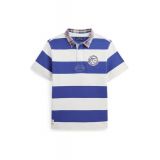 Boys 8-20 Striped Cotton Short-Sleeve Rugby Shirt