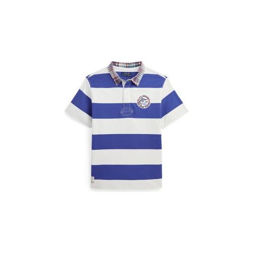 폴로 랄프로렌 Boys 8-20 Striped Cotton Short-Sleeve Rugby Shirt