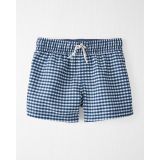 Carters Recycled Gingham Swim Trunks