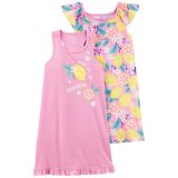 Carters 2-Pack Lemon Nightgowns