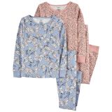 Carters 4-Piece Fairy 100% Snug Fit Cotton PJs