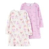 Carters 2-Pack Hearts Nightgowns