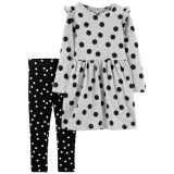 Carters 2-Piece Polka Dot Dress & Legging Set
