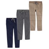 Carters 3-Pack Stitched Detail Pants