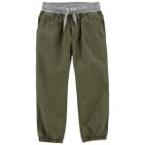 Carters Stretch Canvas Pull-On Joggers