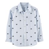 Carters Dinosaur Button-Front Shirt