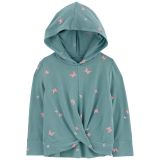 Carters Floral LENZING ECOVERO Tie-Front Hoodie