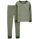 Carters 2-Piece Striped 100% Snug Fit Cotton PJs