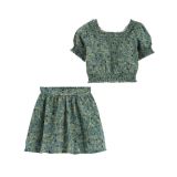 Carters Floral Skirt Set