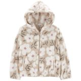 Carters Floral Fuzzy Hoodie