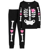 Carters 2-Piece Skeleton 100% Snug Fit Cotton PJs