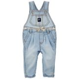 Carters Stretchy Knit Denim Overalls
