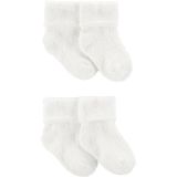 Carters Baby 4-Pack Foldover Chenille Booties