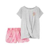 Carters Kid 2-Piece Ice Cream Loose Fit Poly PJs