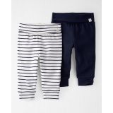 Carters 2-Pack Organic Cotton Grow-With-Me Pants