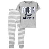 Carters Toddler 2-Piece Cousin Crew 100% Snug Fit Cotton PJs