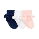 Carters Toddler 3-Pack Lace Cuff Socks