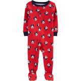 Carters Toddler 1-Piece Mickey Mouse 100% Snug Fit Cotton Footie PJs